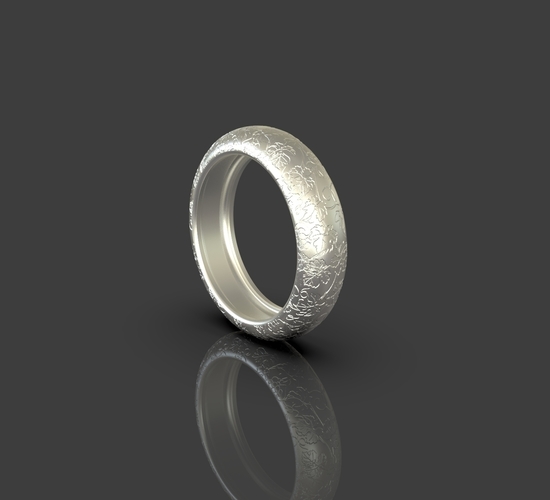Ring With Nature Details 3D Print 243480