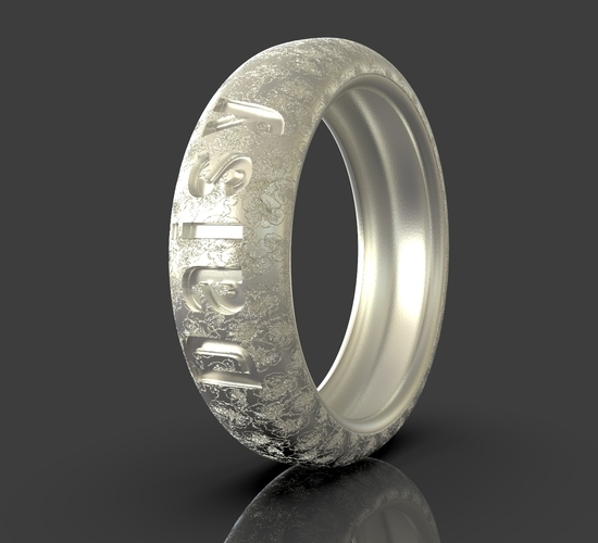 Ring Daisy I Love You 3D Print 243483