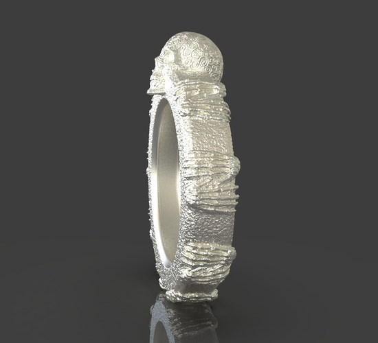 Jewelry Skull Ring 3D Print 243501