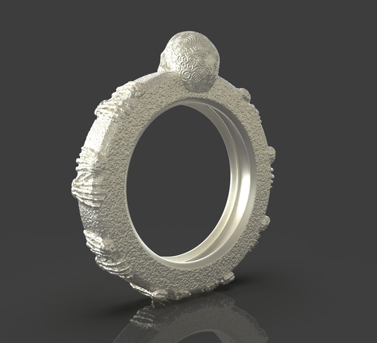 Jewelry Skull Ring 3D Print 243503