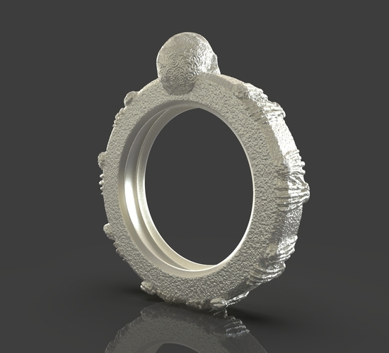 Jewelry Skull Ring 3D Print 243505