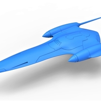 Small Diecast model Naboo Queens Royal starship Scale 1:200 3D Printing 243516