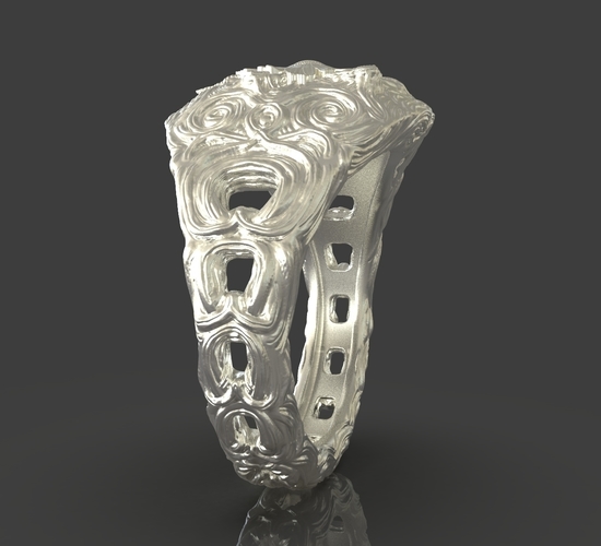 Jewelry Flower Ring 3D Print 243540