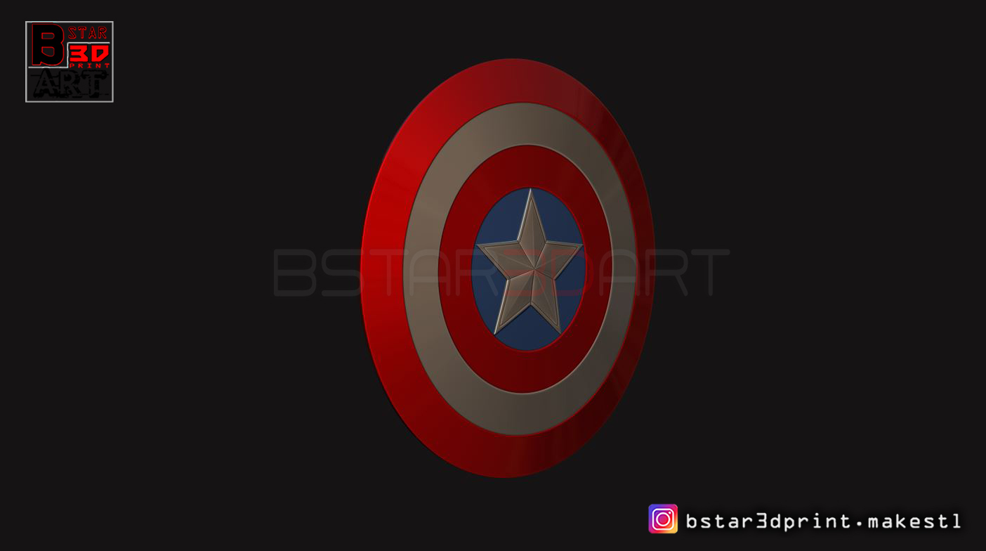 Captain America Shield Book Ends Avengers Endgame Marvel 3D printed 