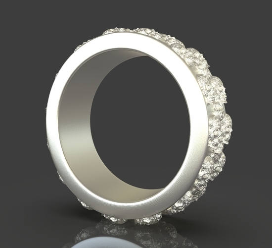 Jewelry Skulls Ring 3D Print 243620