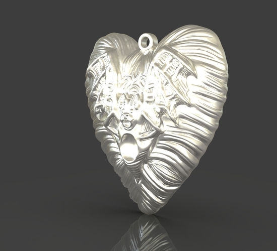 Jewelry Vampire Heart Pendant 3D Print 243661