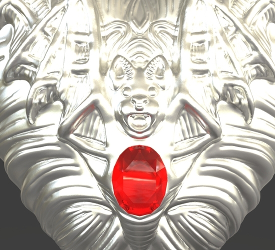 Jewelry Vampire Heart Pendant 3D Print 243680