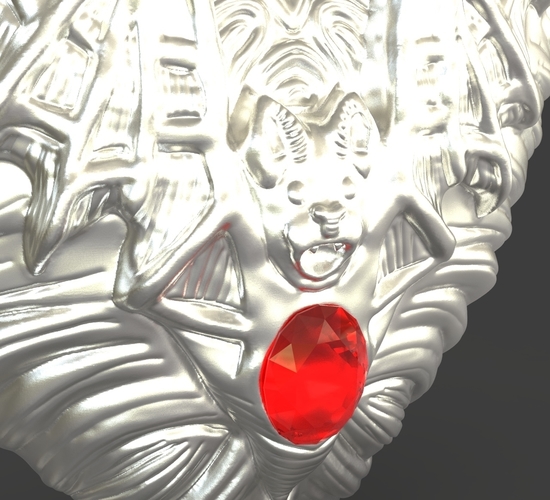 Jewelry Vampire Heart Pendant 3D Print 243681