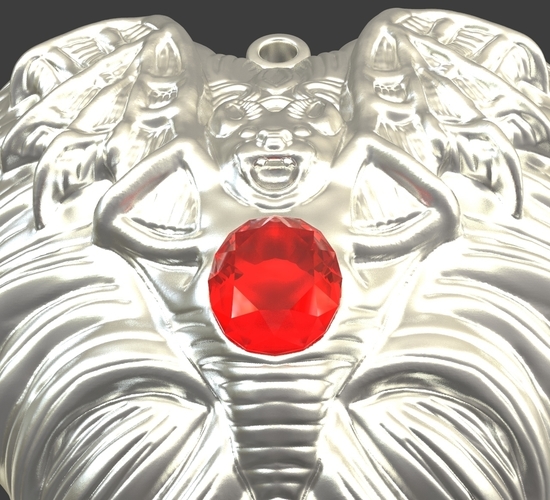 Jewelry Vampire Heart Pendant 3D Print 243682