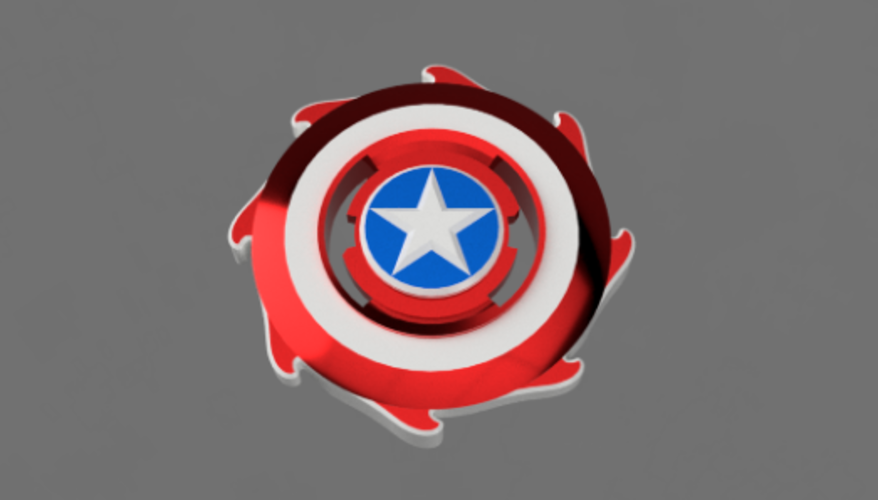 Captain America Beyblade 3D Print 243738
