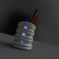 Pen holder calendar with LED - Thumbnail 7