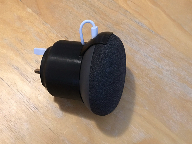 Google Home Mini - UK socket stand 3D Print 243824