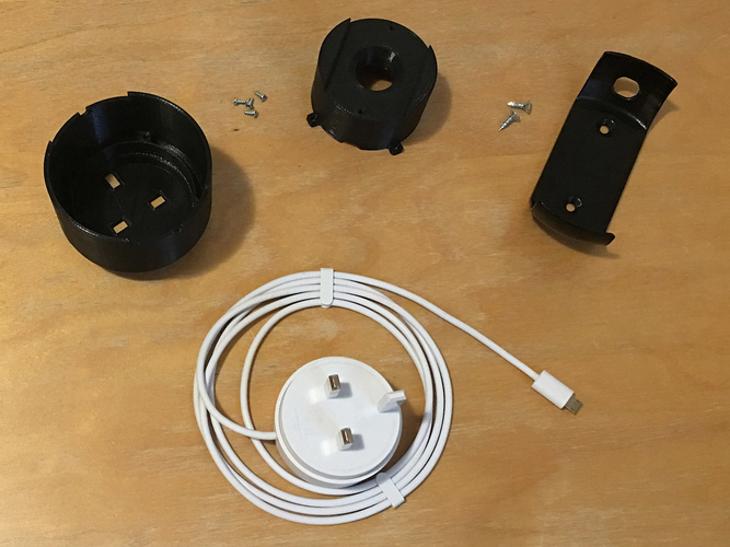 Google Home Mini - UK socket stand 3D Print 243826