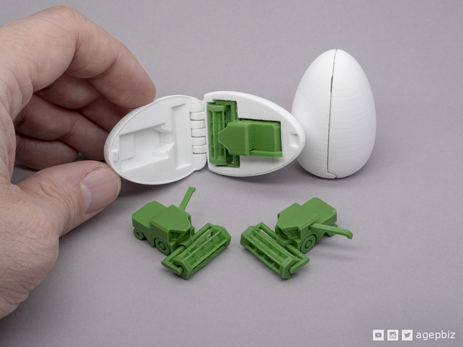 Surprise Egg #11 - Tiny Harvester 3D Print 243875