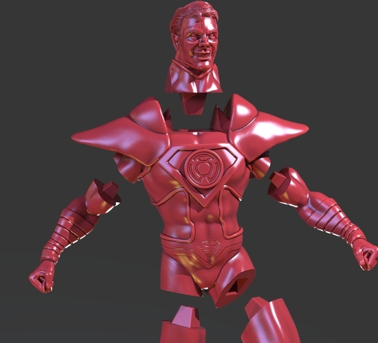 Super Parallax Separate Without Cape 3D Print 243956