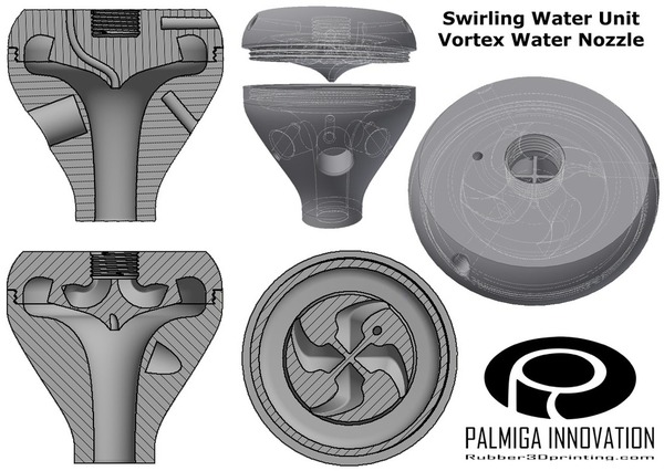 Swirling Water Unit - Vortex water nozzle - Vortex Process Techn