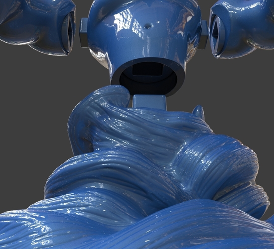 Aladdin's Genie Evil Mode (Separate Parts) 3D Print 244137