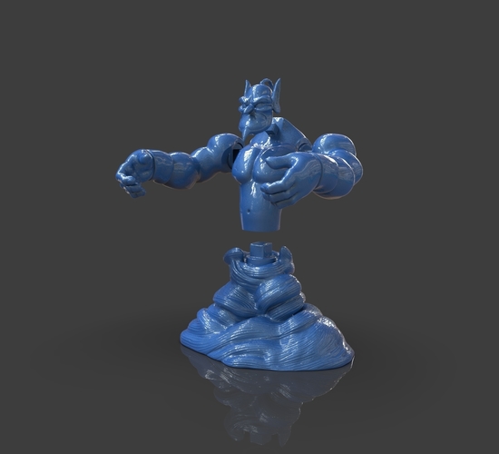 Aladdin's Genie Evil Mode (Separate Parts) 3D Print 244142