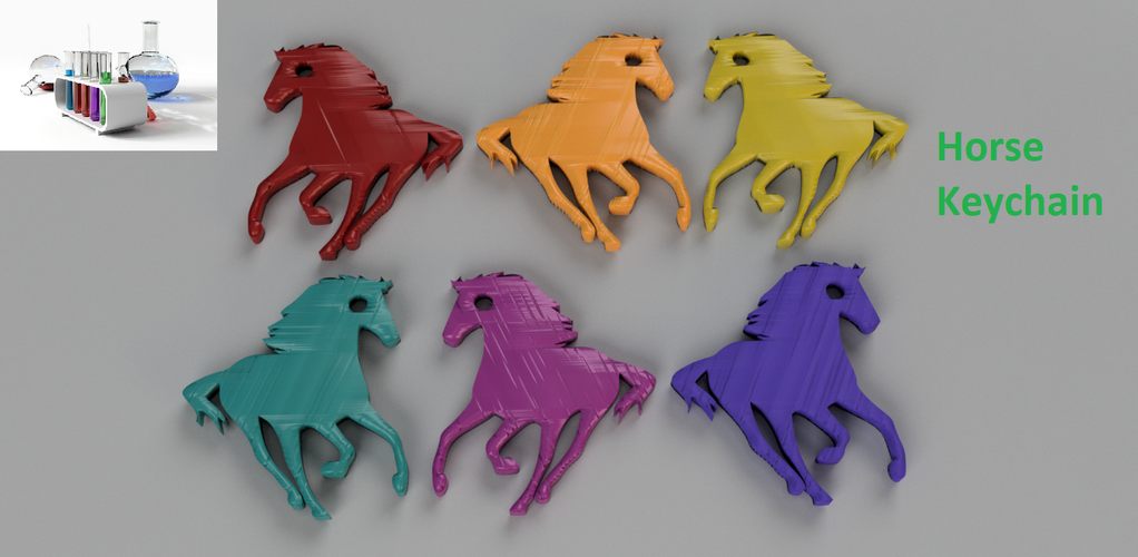 Horse keychain
