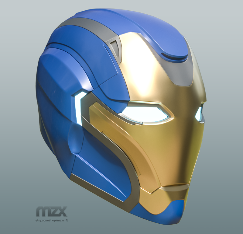 Pepper Pots Mark 49 helmet model for 3D-printing, DIY (may 16)