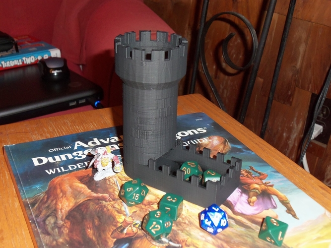 Detailed Dice Tower 3D Print 244248