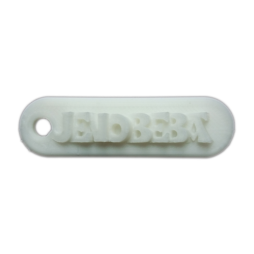 JENOBEBA Personalized keychain embossed letters 3D Print 244370