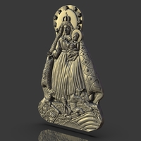 Our Lady Of Charity Carved Sculpture - Thumbnail 2