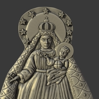 Our Lady Of Charity Carved Sculpture - Thumbnail 8