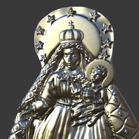 Our Lady Of Charity Carved Sculpture - Thumbnail 12
