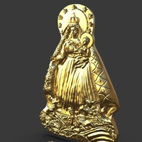 Our Lady Of Charity Carved Sculpture - Thumbnail 15