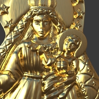 Our Lady Of Charity Carved Sculpture - Thumbnail 16
