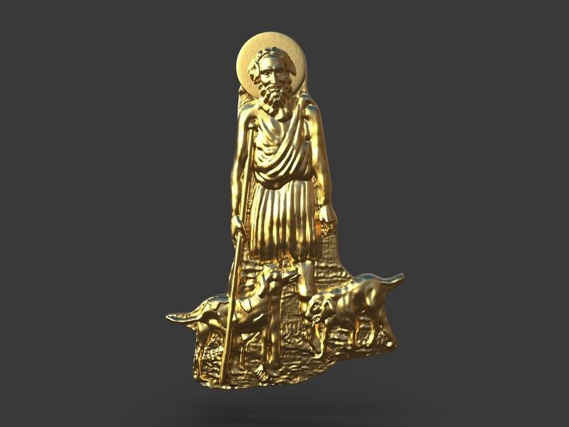 San Lazarus Carved Sculpt