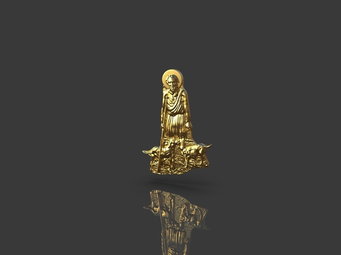 San Lazarus Carved Sculpt 3D Print 244531