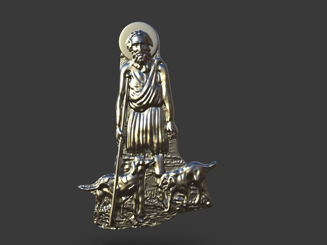 San Lazarus Carved Sculpt 3D Print 244532