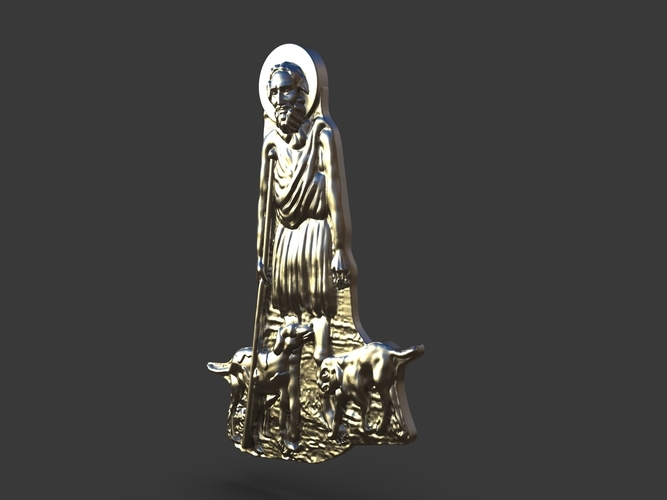 San Lazarus Carved Sculpt 3D Print 244533