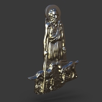 San Lazarus Carved Sculpt - Thumbnail 14