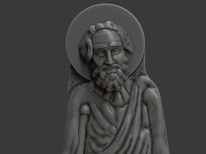 San Lazarus Carved Sculpt 3D Print 244540
