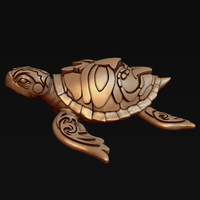 Turtle with Tiki Mask Ornament - Thumbnail 5