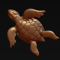 Turtle with Tiki Mask Ornament - Thumbnail 7
