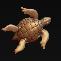 Turtle with Tiki Mask Ornament - Thumbnail 8