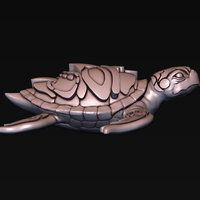 Turtle with Tiki Mask Ornament - Thumbnail 14