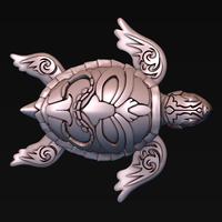 Turtle with Tiki Mask Ornament - Thumbnail 17