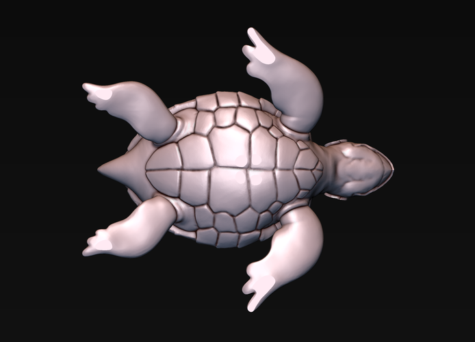 Turtle with Tiki Mask Ornament 3D Print 244585
