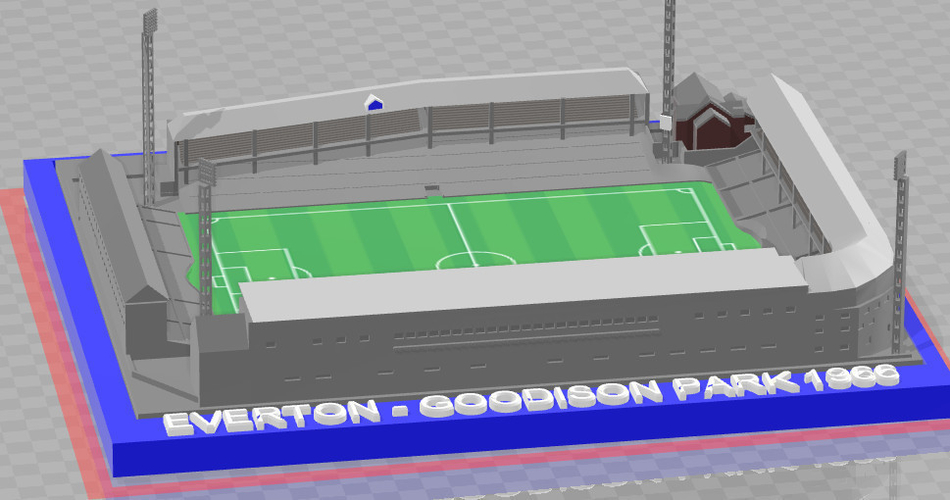 Everton - Goodison Park (1966) 3D Print 244658