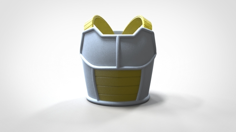 Saiyan Armor Vegeta Dragon Ball Z 3D print model