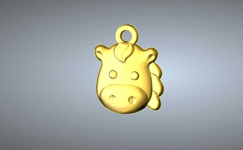 Q1 TYPE 07-HORSE PENDANT