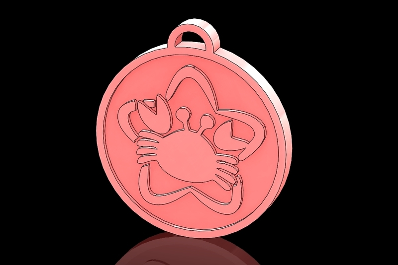 Q1 TYPE 4 CANCER ZODIAC PENDANT