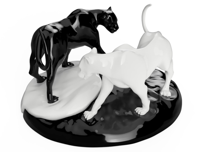 Yin yang panther 3D Print 244805