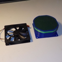 Small Activated carbon filter for 120mm pc fan 3D Printing 244933
