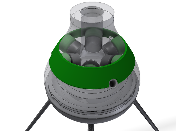 Swirling Water Unit - Vortex water nozzle - Vortex Process Techn 3D Print 24494
